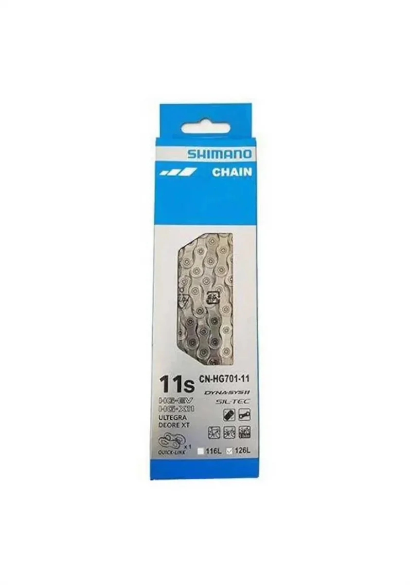 SHIMANO CN-HG701-11 BİSİKLET ZİNCİRİ 126 BAKLA W/Q-LİNK 11 VİTES GÜMÜŞ