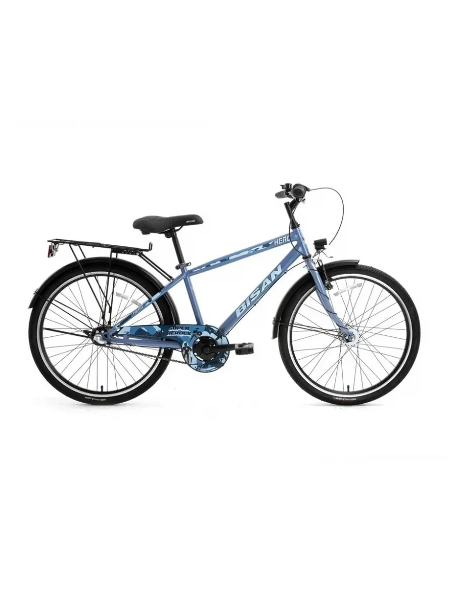 BİSAN HERO ERKEK ŞEHİR BİSİKLETİ 36CM V 24 JANT 3 VİTES METALİK MAVİ MAVİ