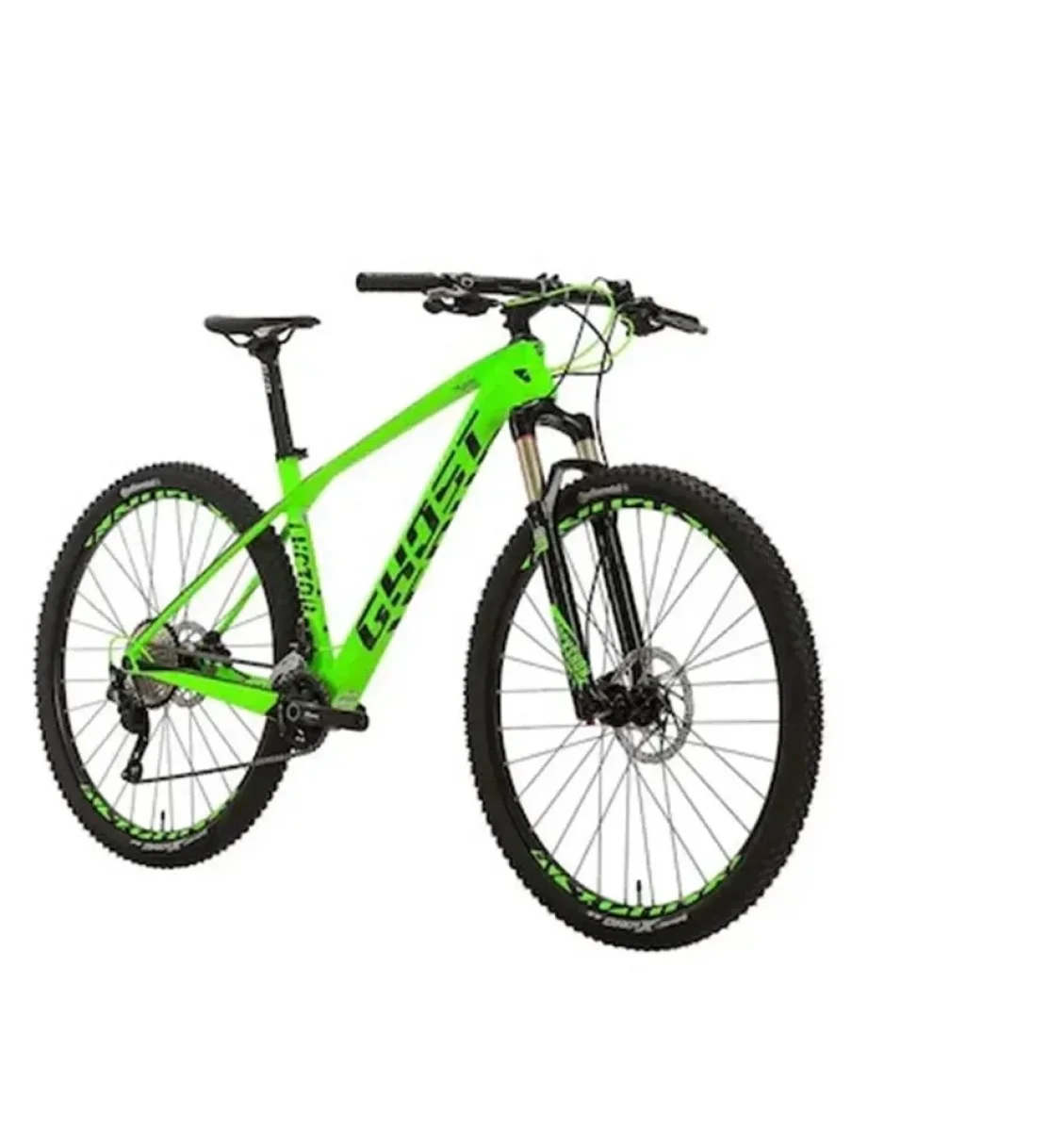 GHOST LECTOR 2.9 LC ERKEK DAĞ BİSİKLETİ HD 29 JANT 20 VİTES  GREEN BLK M BEDEN