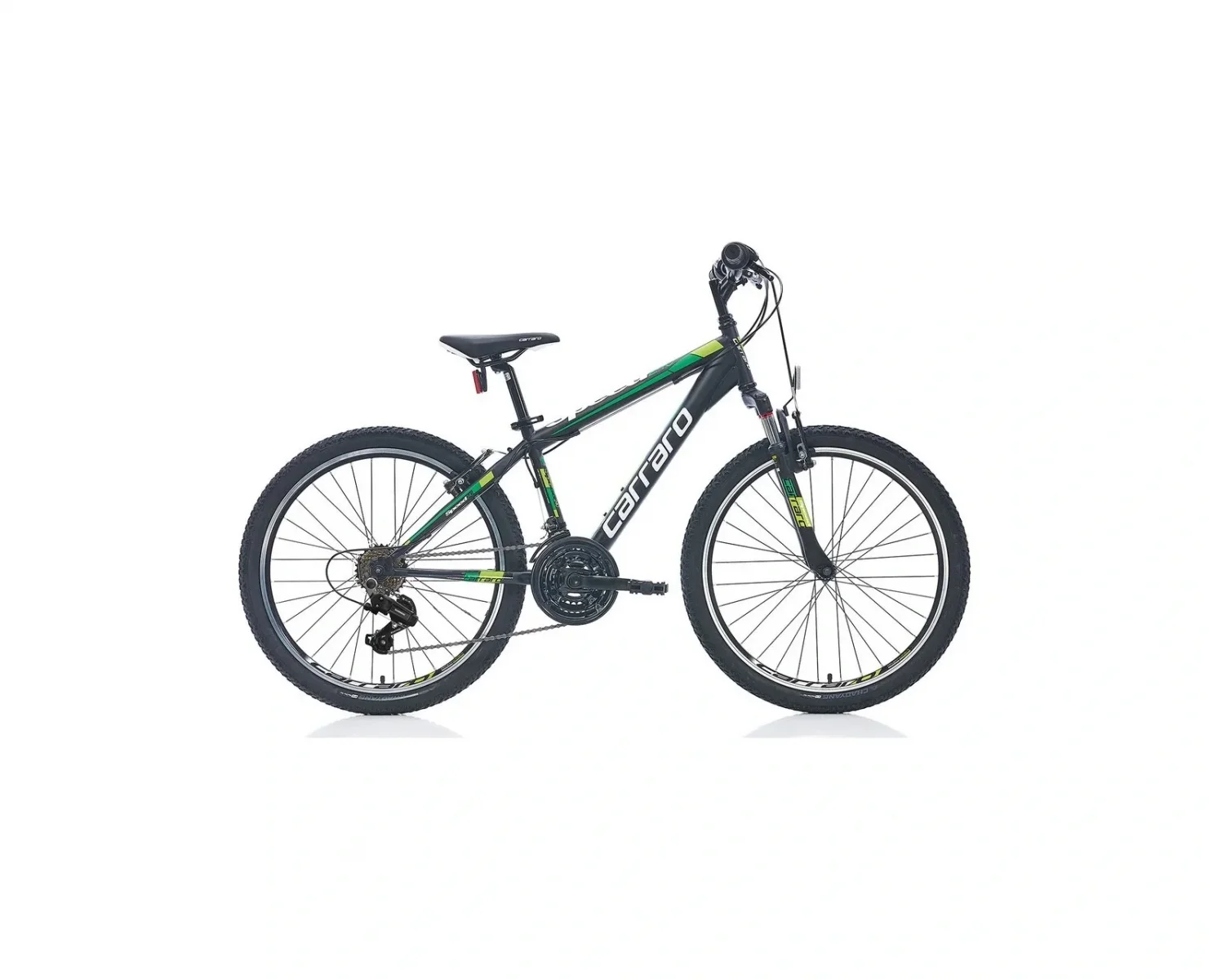 CARRARO SPEED 240 ERKEK DAĞ BİSİKLETİ 360H V 24 JANT 21 VİTES MAT SİYAH YEŞİL KOYU YEŞİL