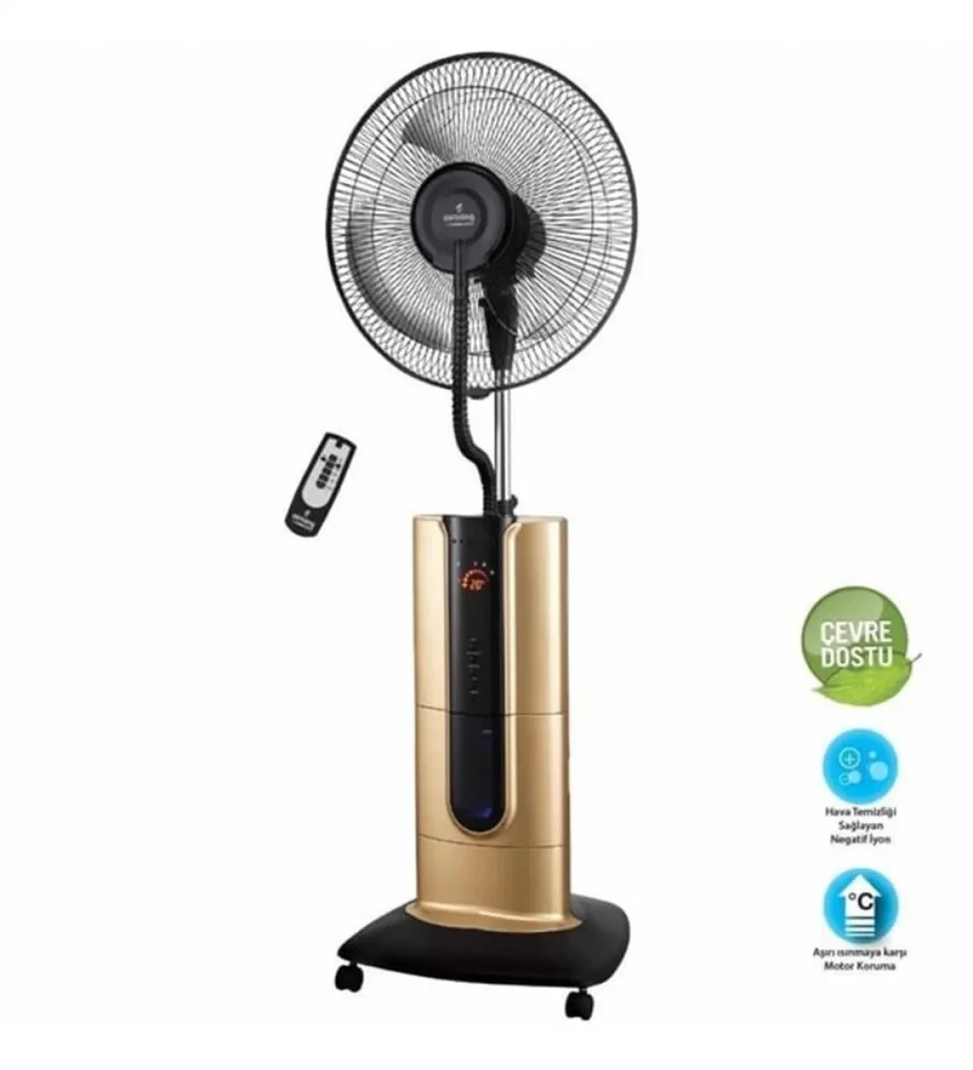 AIRKING COOL PRO 18 INCH 45,72CM İYONİZERLİ  AYAKLI VANTİLATÖR GOLD