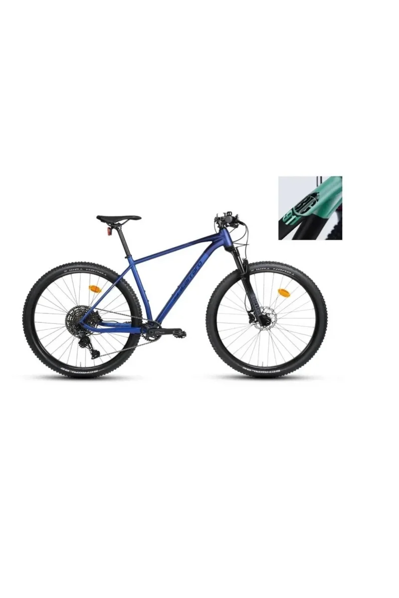 CARRARO BIG 911 ERKEK DAĞ BİSİKLETİ 480H HD 29 JANT 11 VİTES MAT SİYAH SU YEŞİLİ ANTRASİT