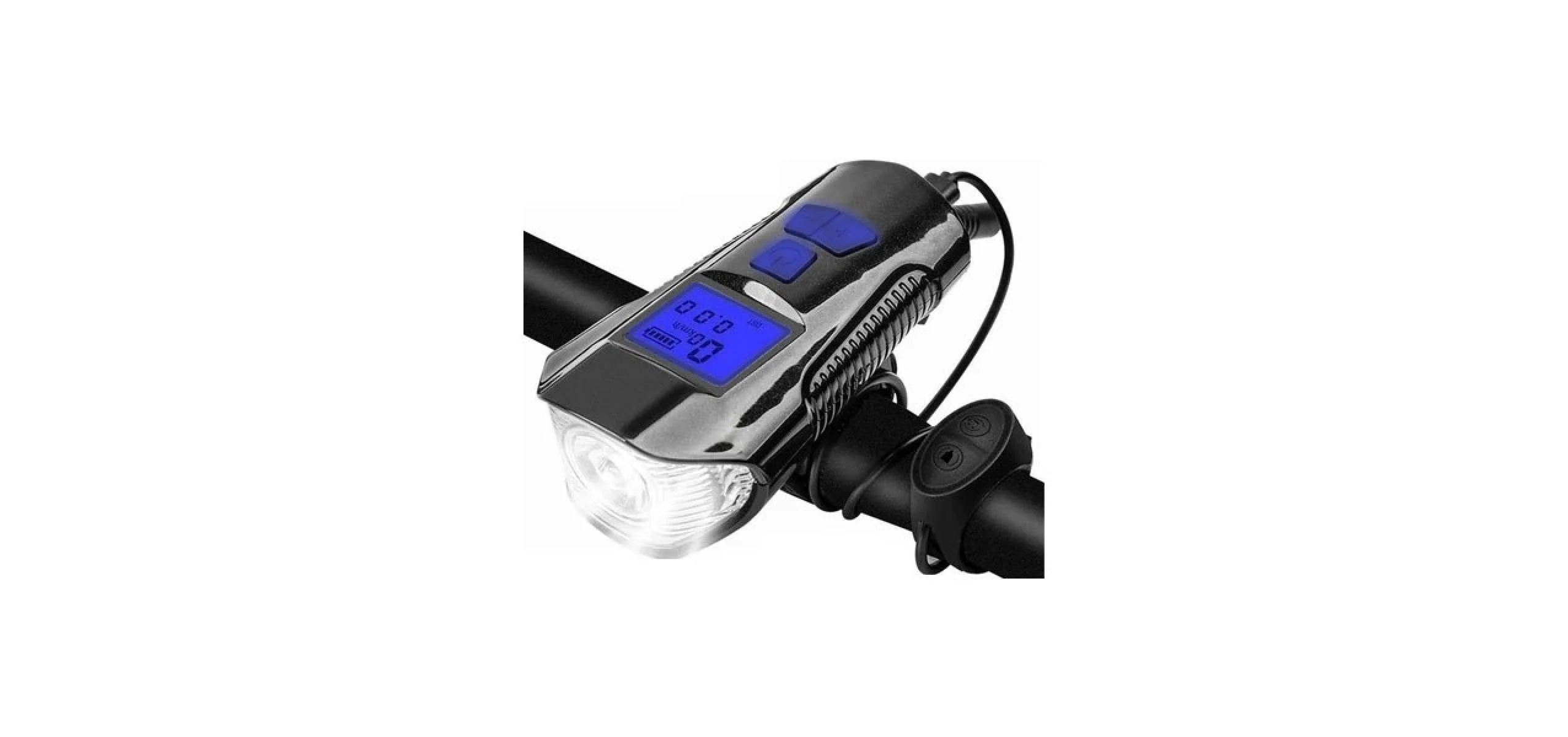 FORTE GT XBYC 6029 FY-317 BİSİKLET KİLOMETRE SAATİ ÖN LAMBA USB MAVİ
