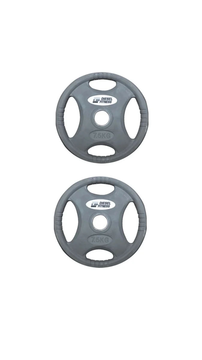DIESEL FİTNES ROP 4 KAUÇUK FLANŞ PLAKA 2X7.5 KG GRİ