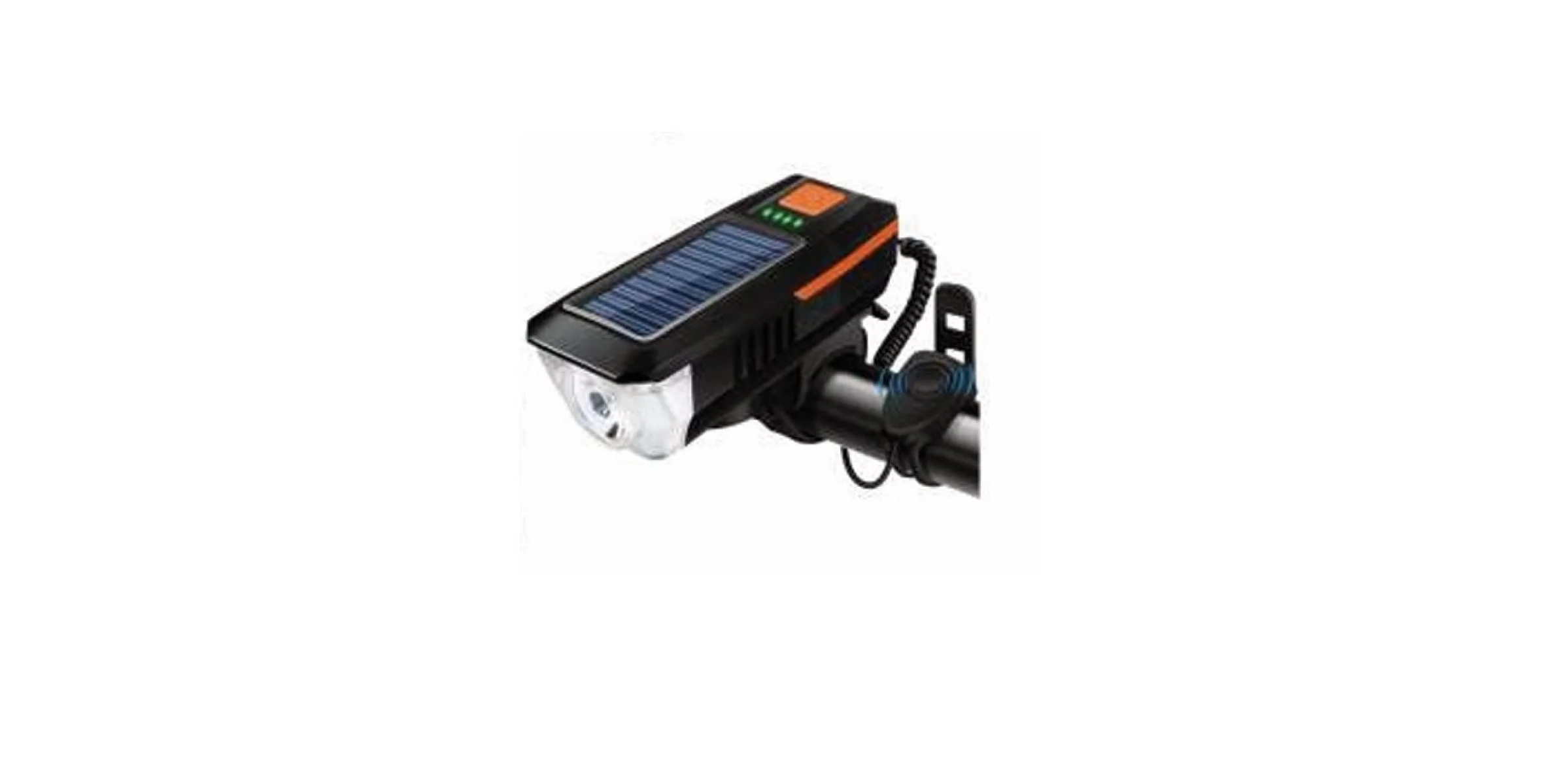 FORTE GT XBYC 6144 BİSİKLET ÖN IŞIK KORNA SİYAH TURUNCU