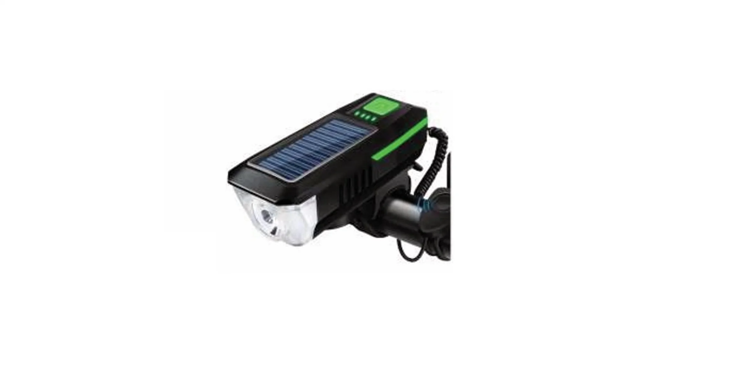 FORTE GT XBYC 6144 BİSİKLET ÖN IŞIK KORNA SİYAH YEŞİL
