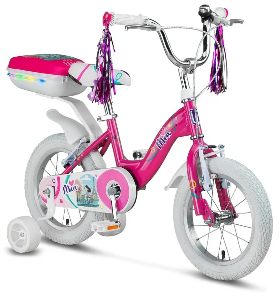 ÜMİT 1620 MIA-CANTA-V KIZ ÇOCUK BİSİKLETİ 16 JANT PEMBE