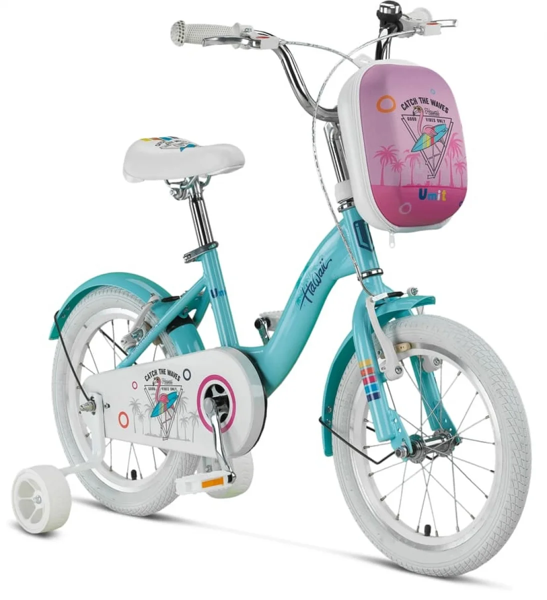 ÜMİT 1625 HAWAI-CANTA-V KIZ ÇOCUK BİSİKLETİ 16 JANT SKY BLUE