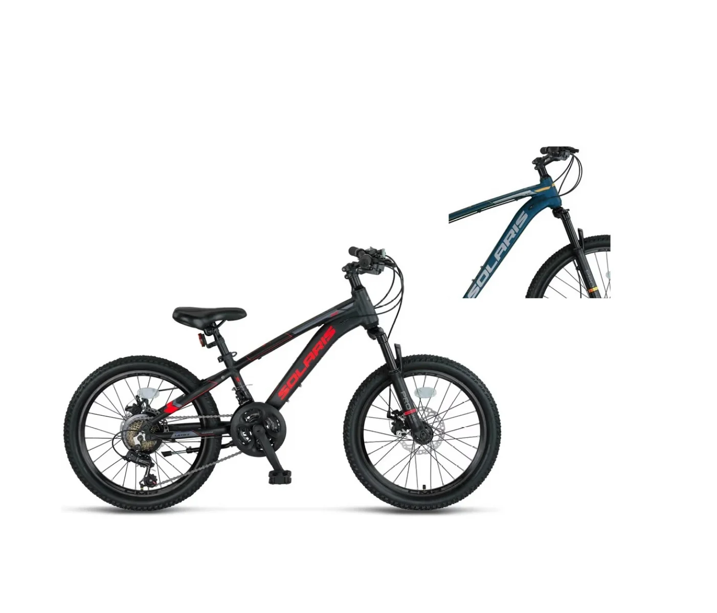 ÜMİT 2051 SOLARIS ERKEK ÇOCUK BİSİKLETİ 254H MD 20 JANT 21 VİTES İNDİGO ORANGE