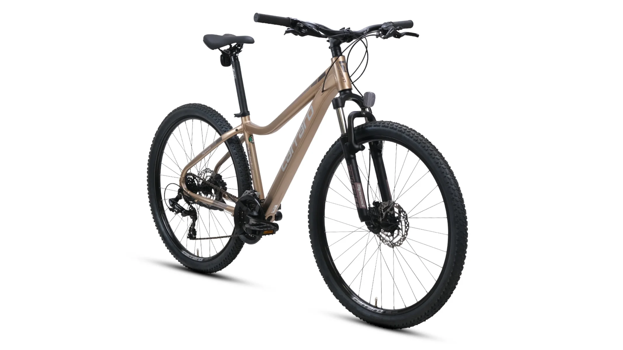 CARRARO SPEED 721 KADIN DAĞ BİSİKLETİ 406H HD 27.5 JANT 21 VİTES BRONZ KAHVE GÜMÜŞ