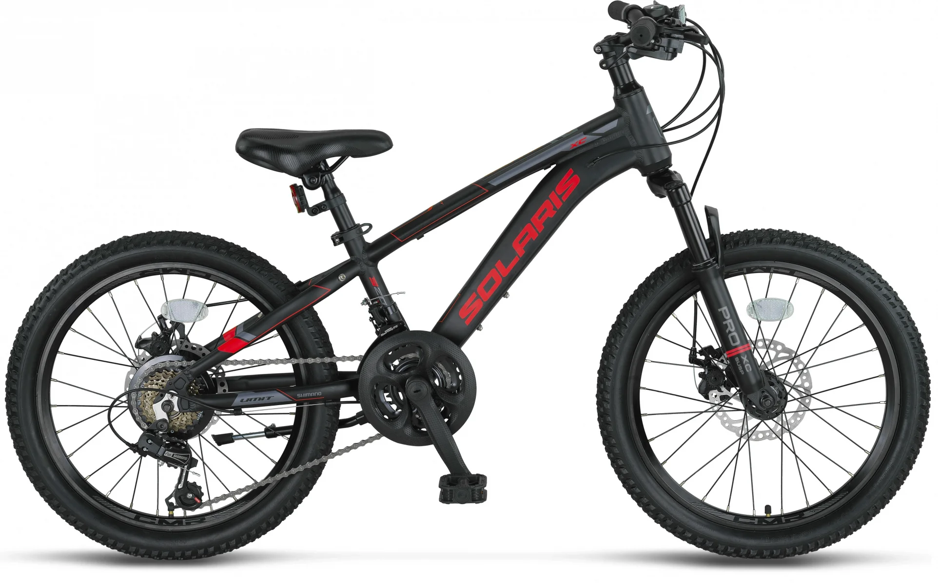 ÜMİT 2051 SOLARIS ERKEK ÇOCUK BİSİKLETİ 254H MD 20 JANT 21 VİTES BLACK RED
