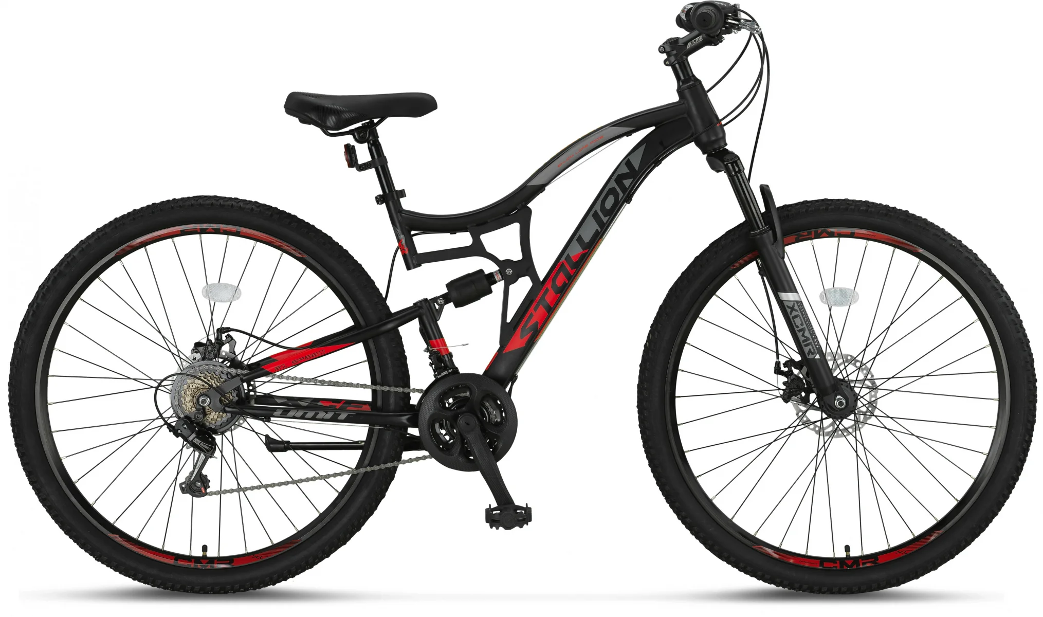 ÜMİT 2759 STALLION-MSD-2D ERKEK DAĞ BİSİKLETİ 430H 27.5 JANT 21 VİTES BLACK RED