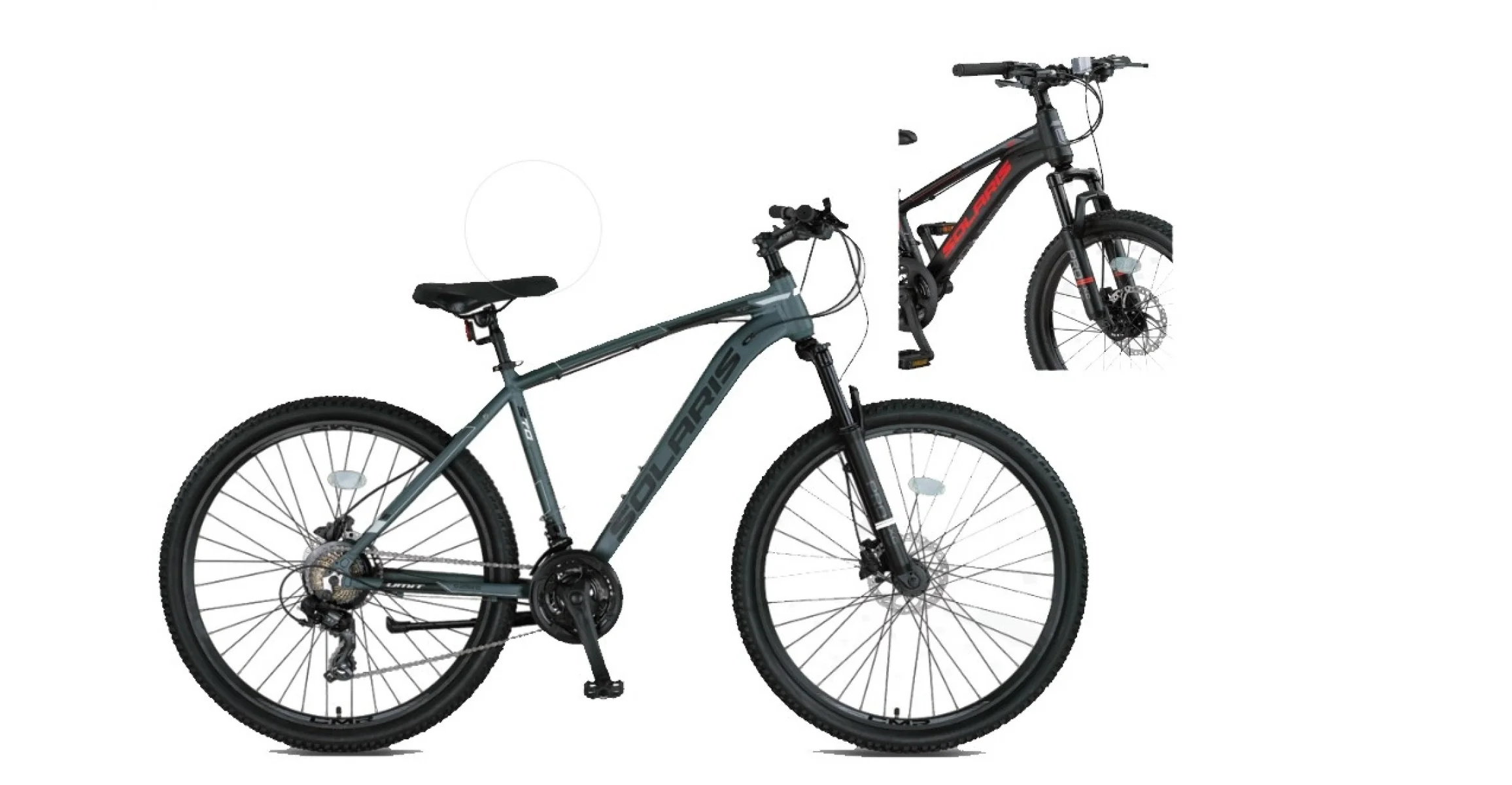 ÜMİT 2751 SOLARIS-M-MD ERKEK DAĞ BİSİKLETİ 460H 27.5 JANT 21 VİTES BLACK RED