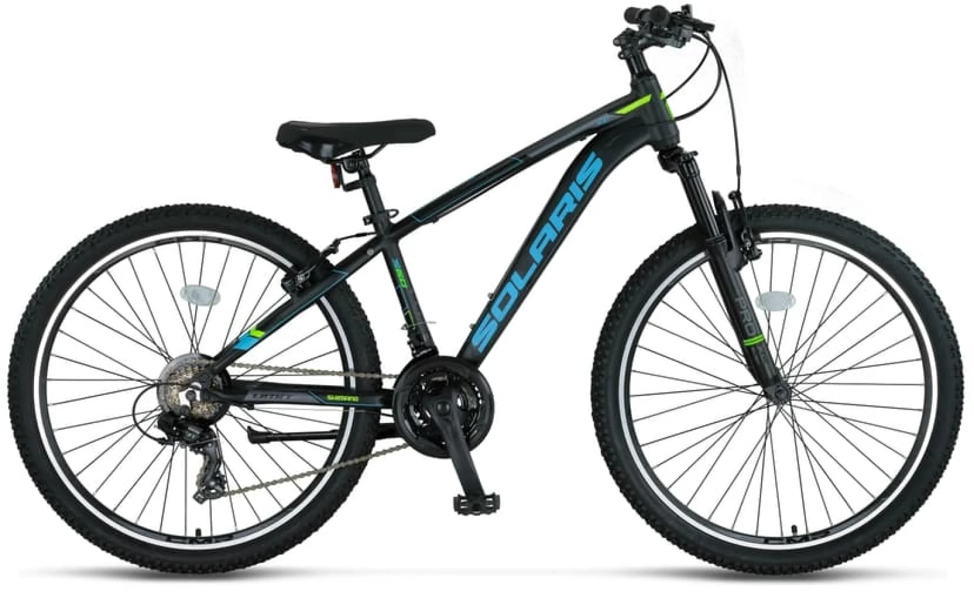 ÜMİT 2450 SOLARIS ERKEK DAĞ BİSİKLETİ 304H V 24 JANT 21 VİTES BLACK BLUE GREEN