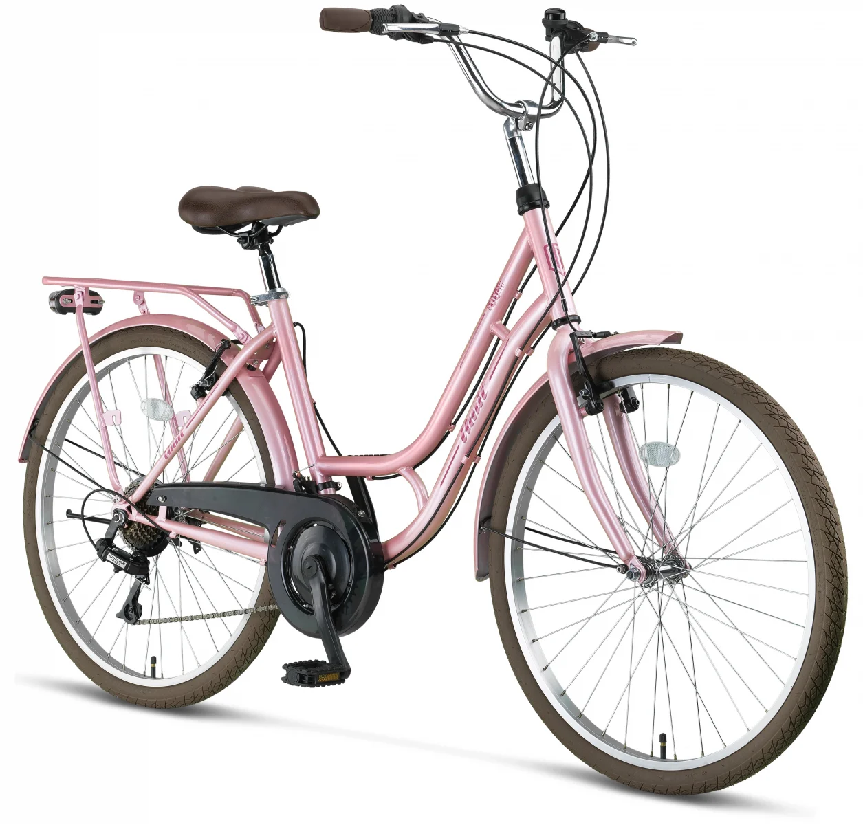 ÜMİT 2441 STITCH L-ATB-V-KADIN ŞEHİR BİSİKLETİ 24 JANT 21 VİTES PEMBE