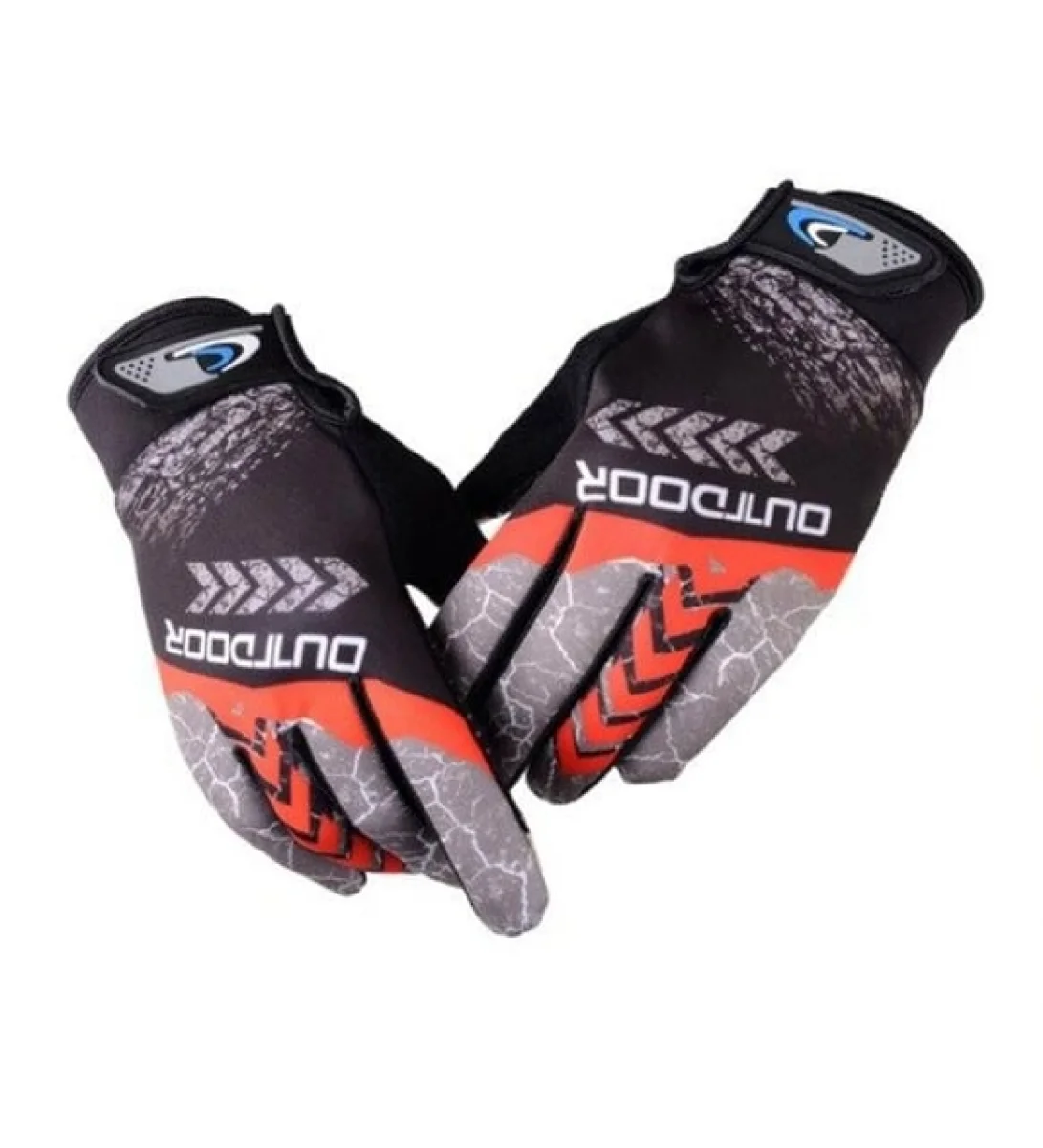 OUTDOOR XBYC-HJ-1504 KROS UZUN PARMAK ELDİVEN SİYAH KIRMIZI