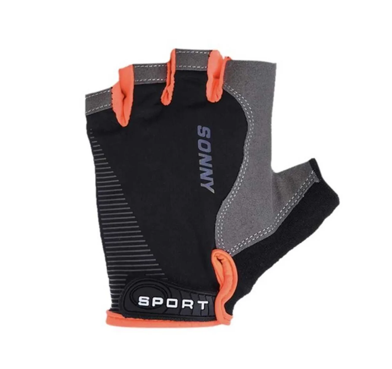 SPORT SONNY XBYC-HJ-1502 KISA PARMAK ELDİVEN XL SİYAH TURUNCU