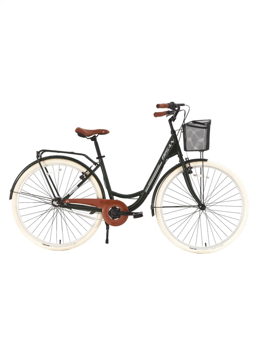 BİSAN SORRENTO KADIN ŞEHİR BİSİKLETİ 44CM V 26 JANT 3 VİTES YEŞİL SİLVER