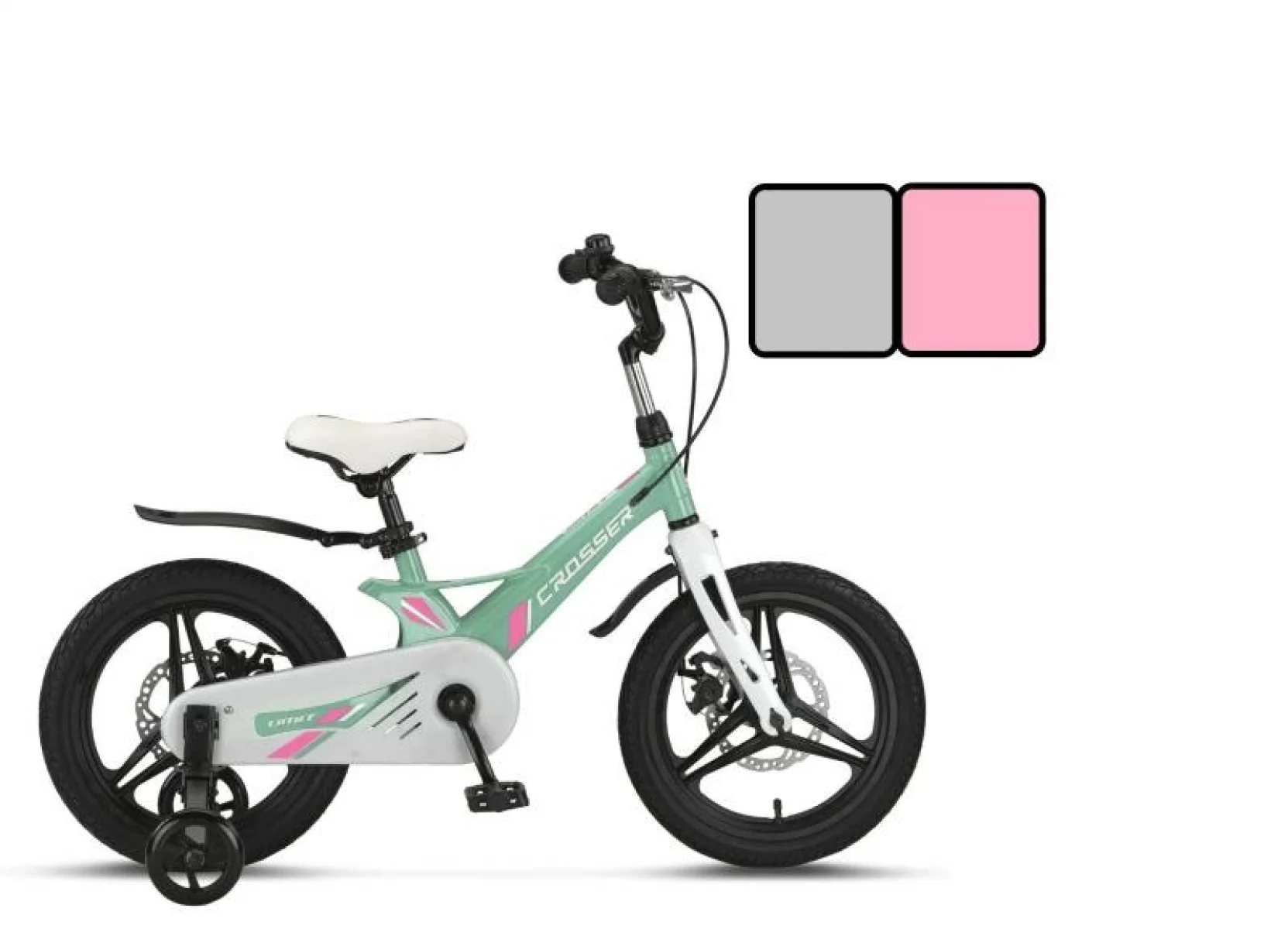 ÜMİT 1618 CROSSER 2D KIZ ÇOCUK BİSİKLETİ MD 16 JANT GRİ PEMBE