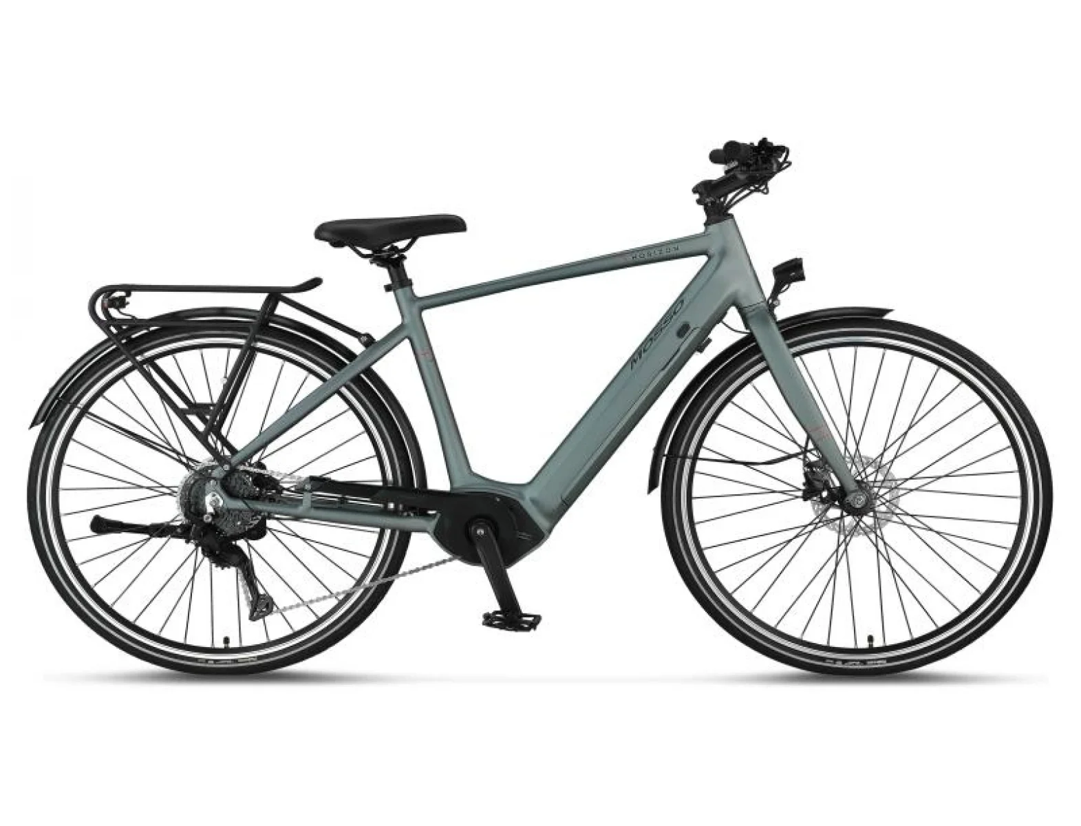 MOSSO HORIZON ELEKTRİKLİ ŞEHİR BİSİKLET 500H HYD 28 JANT 9 VİTES SMOKE GRAY