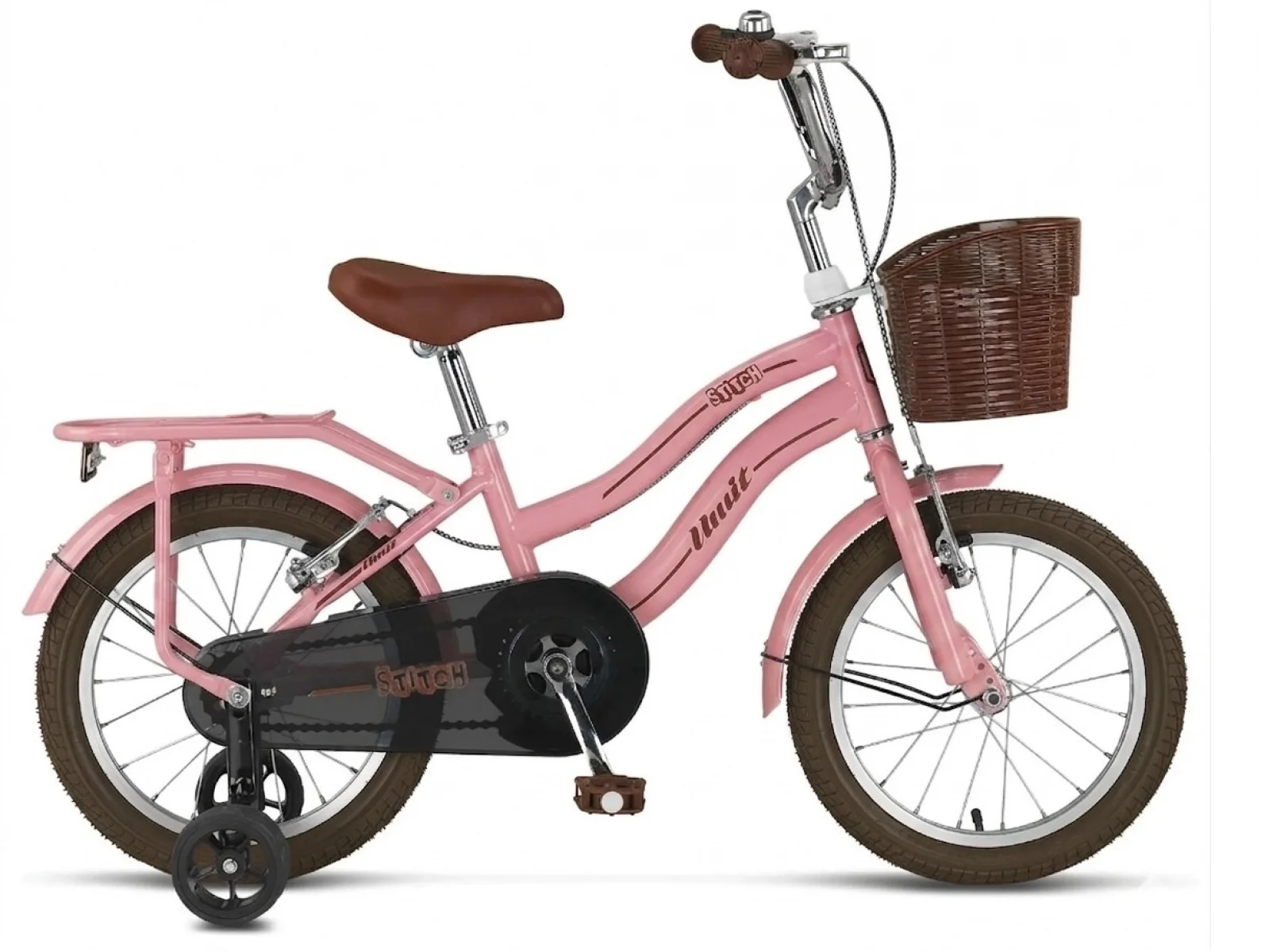 ÜMİT 1641 STITCH L-ATB-V-KIZ ÇOCUK BİSİKLETİ 16 JANT PEMBE