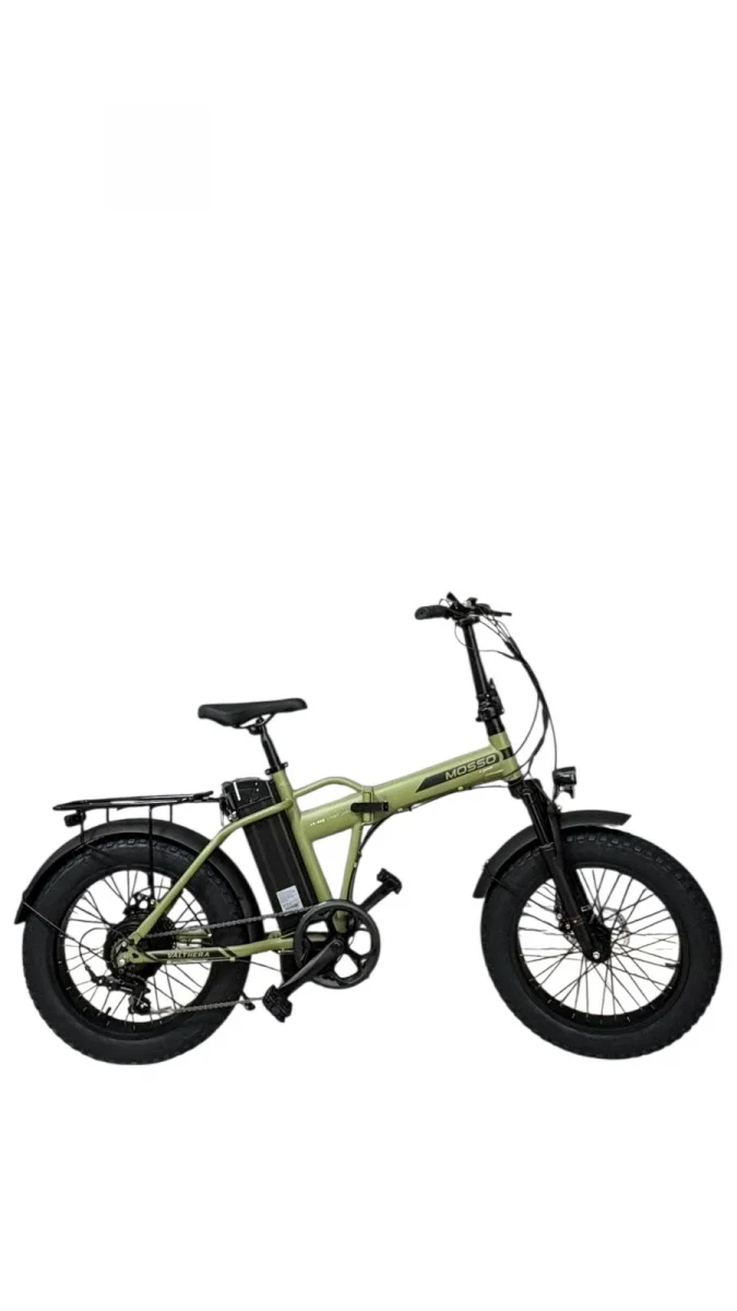 MOSSO VALTHERA-RR ELEKTRİKLİ KATLANIR BİSİKLET 420H MD 20 JANT 7 VİTES YEŞİL SİYAH
