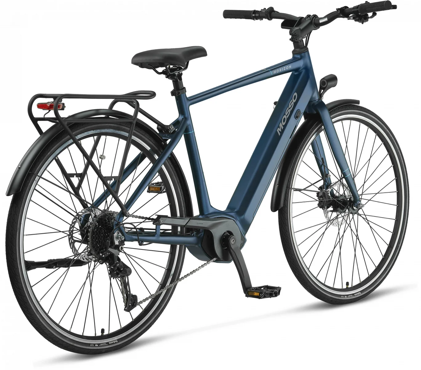 MOSSO HORIZON ELEKTRİKLİ ŞEHİR BİSİKLET 500H HYD 28 JANT 9 VİTES INDIGO BLUE