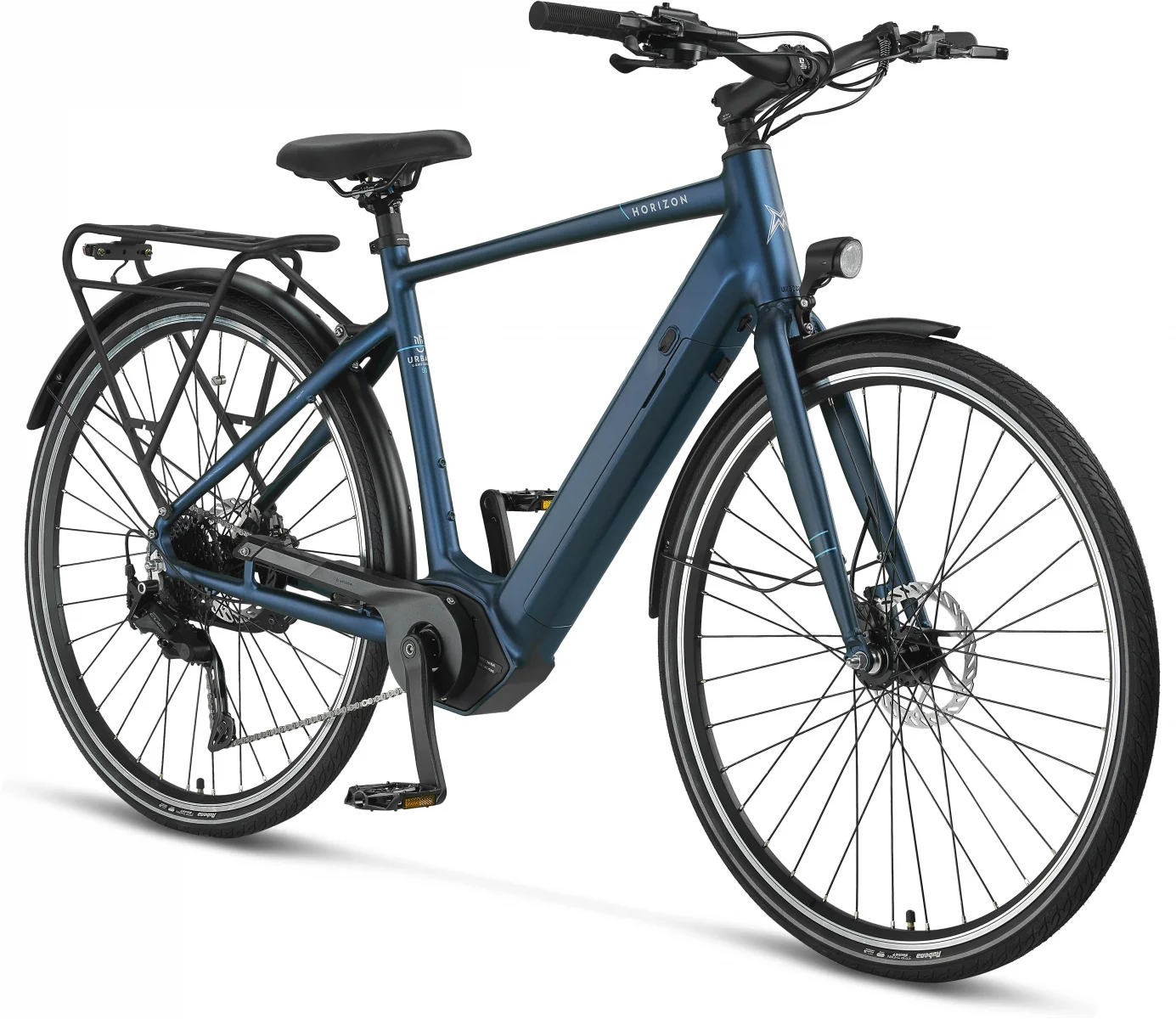 MOSSO HORIZON ELEKTRİKLİ ŞEHİR BİSİKLET 500H HYD 28 JANT 9 VİTES INDIGO BLUE