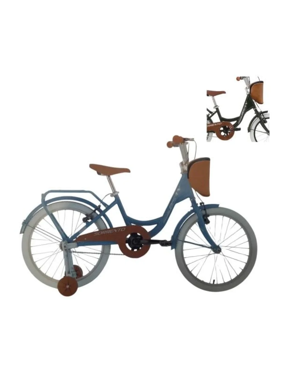 BİSAN SORRENTO-S KIZ ÇOCUK BİSİKLETİ 30CM 20 JANT YEŞİL SİLVER