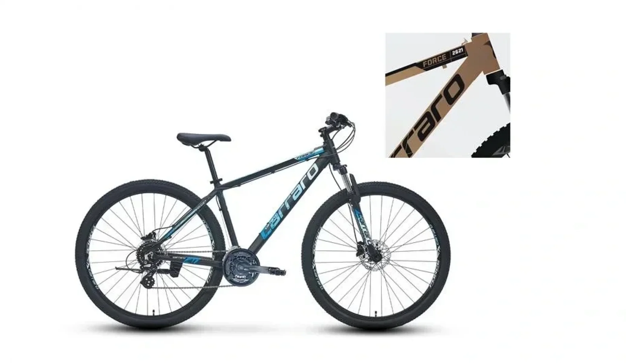 CARRARO FORCE 650 ERKEK DAĞ BİSİKLETİ 381H HD 26 JANT 24 VİTES BRONZ SİYAH BEYAZ