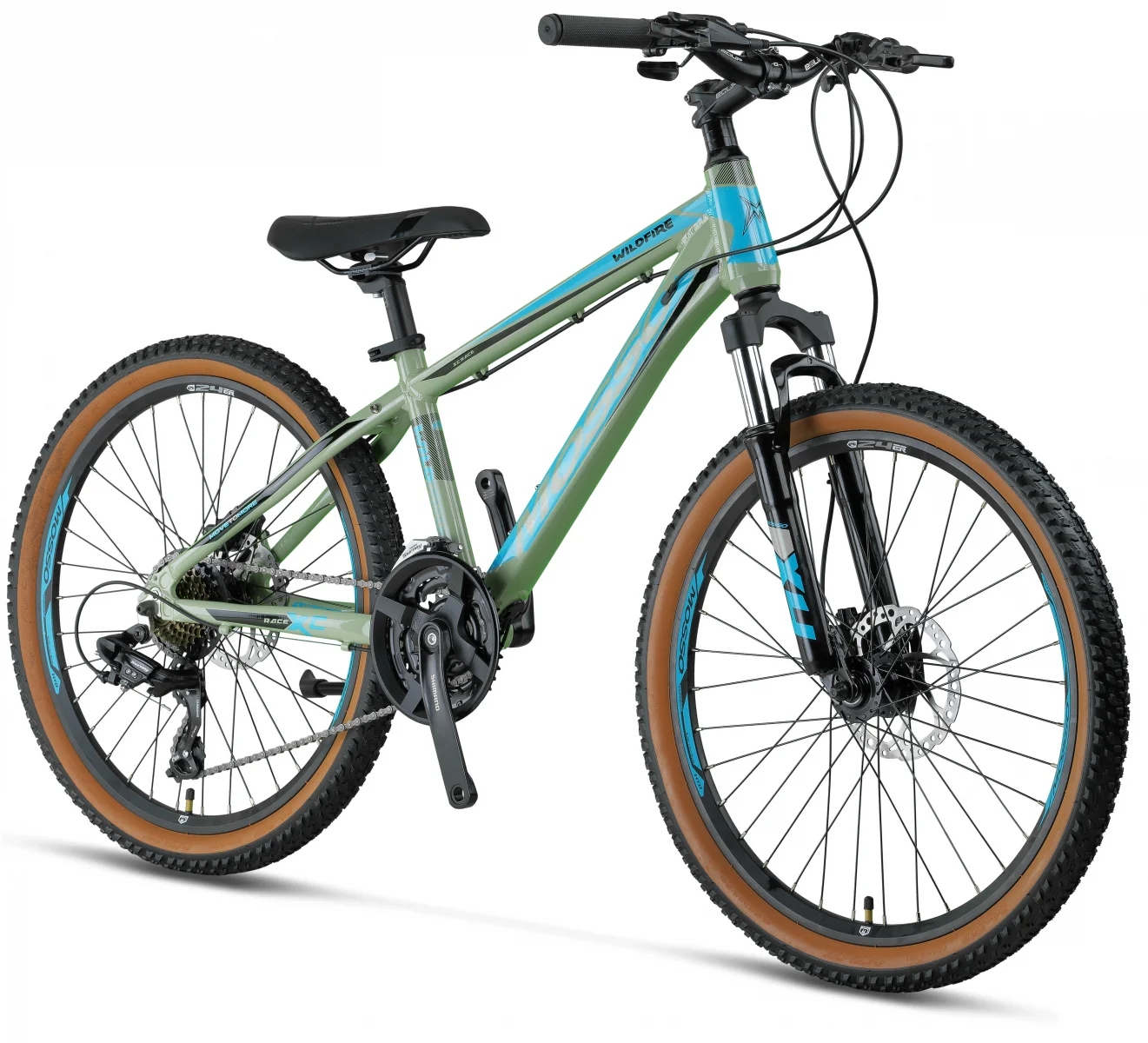 MOSSO WILDFIRE M-24-HD ERKEK DAĞ BİSİKLETİ 330H 24 JANT 21 VİTES MAT YEŞİL