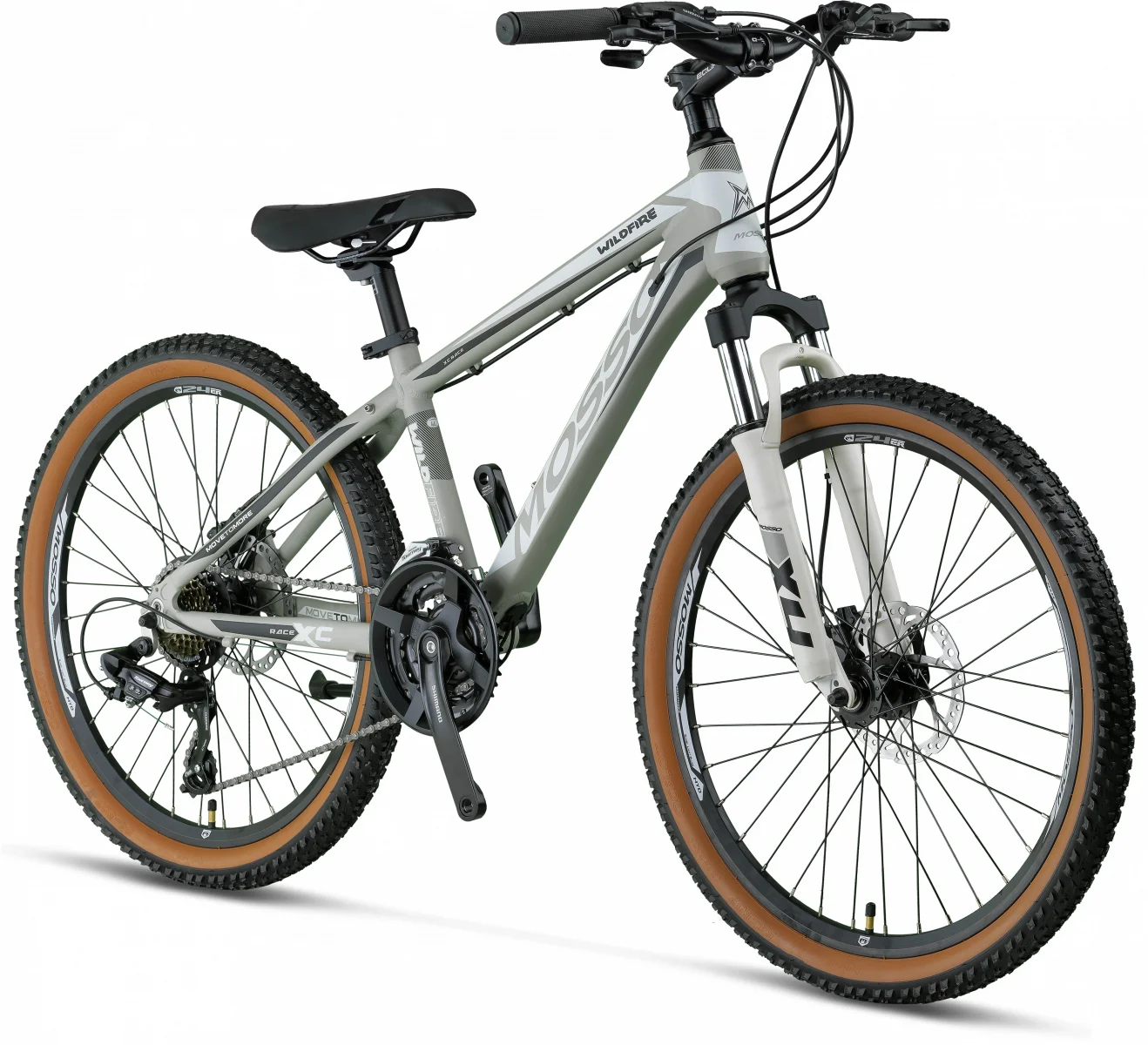 MOSSO WILDFIRE M-24-HD ERKEK DAĞ BİSİKLETİ 330H 24 JANT 21 VİTES MAT GRİ