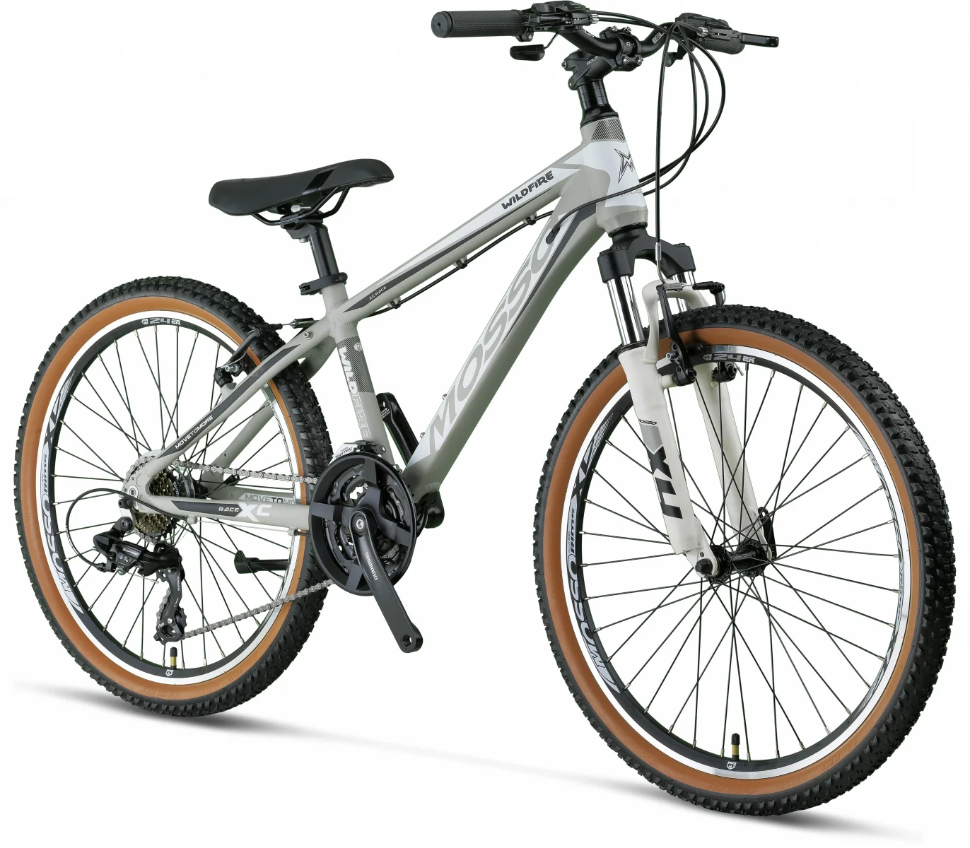 MOSSO WILDFIRE M-24-V ERKEK DAĞ BİSİKLETİ 330H 24 JANT 21 VİTES MAT GRİ