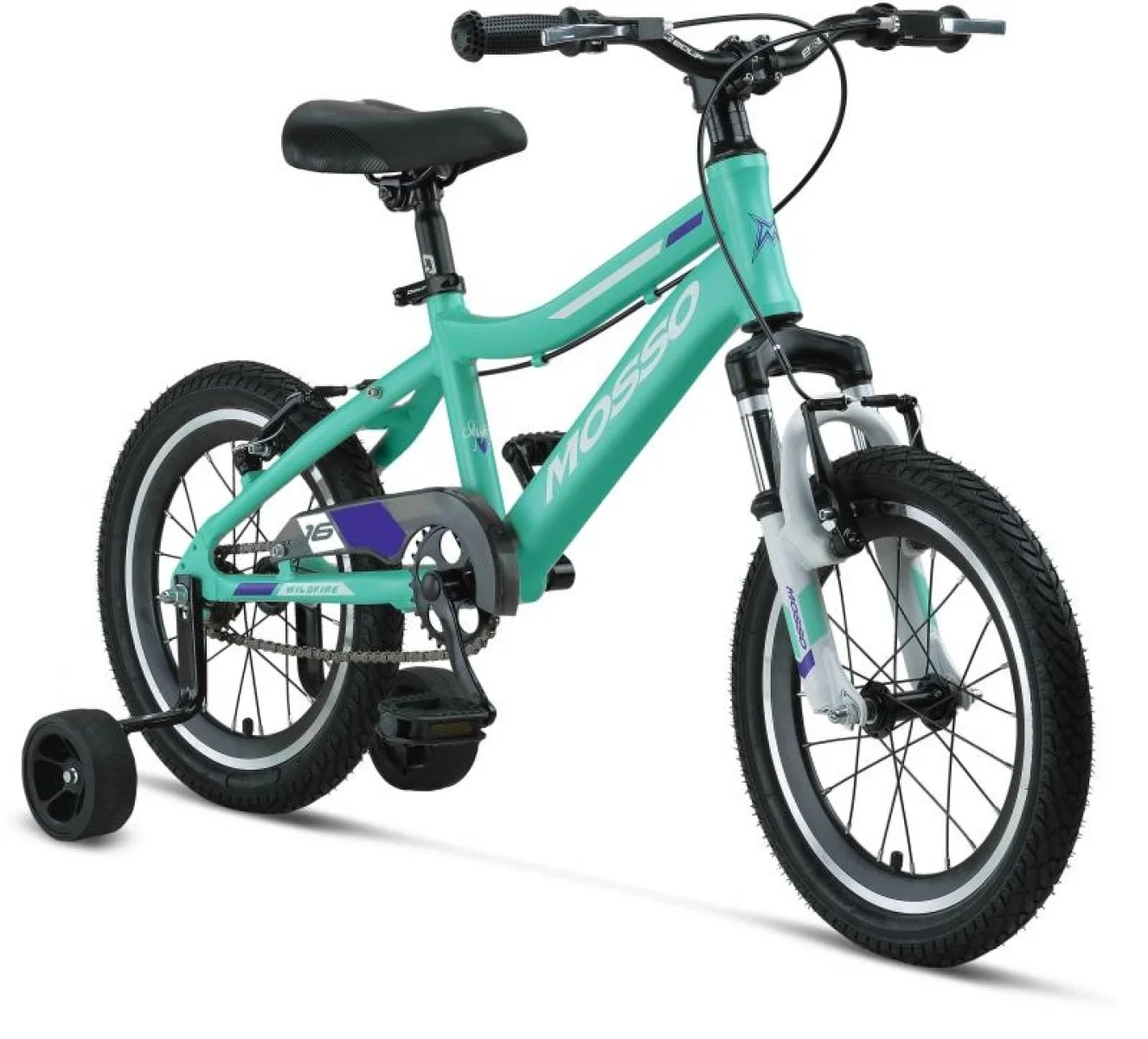 MOSSO WILDFIRE L-16-V KIZ ÇOCUK BİSİKLETİ  255H V 16 JANT EMERALD MOR