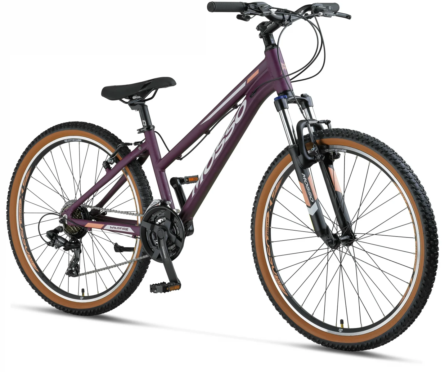 MOSSO WILDFIRE L-26-V KADIN DAĞ BİSİKLETİ 355H V 26 JANT 21 VİTES MAT MOR