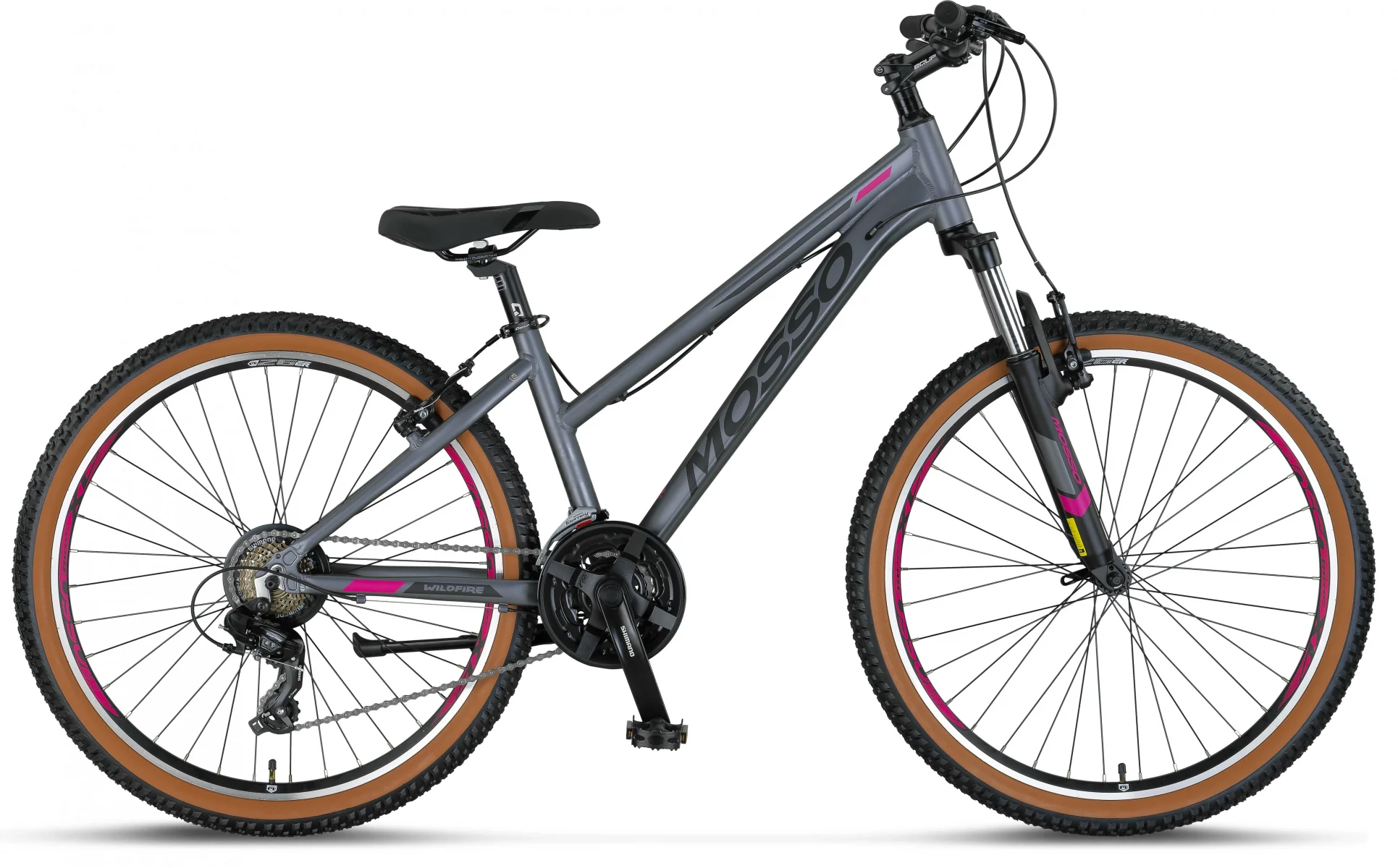 MOSSO WILDFIRE L-26-V KADIN DAĞ BİSİKLETİ 355H V 26 JANT 21 VİTES MAT ANTRASİT