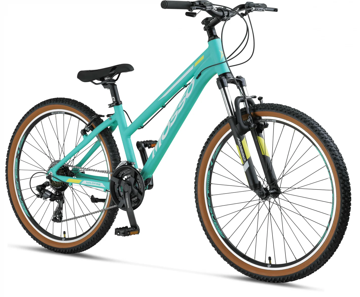 MOSSO WILDFIRE L-26-V KADIN DAĞ BİSİKLETİ 355H V 26 JANT 21 VİTES MAT TURKUAZ
