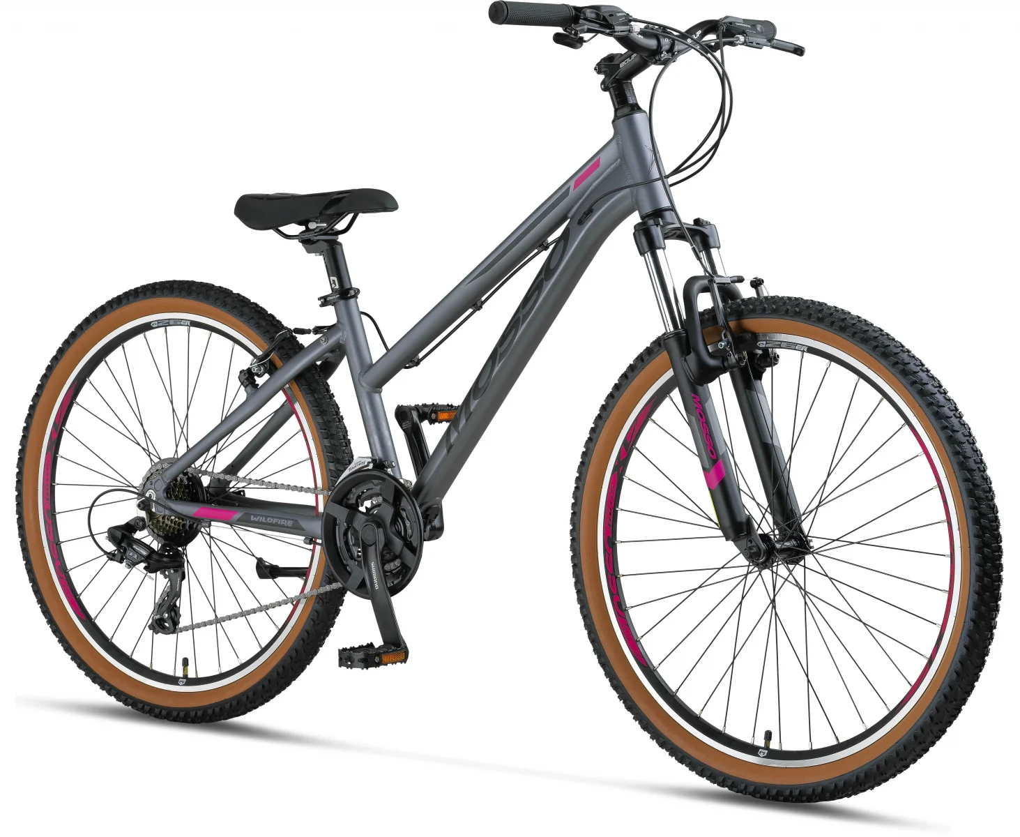 MOSSO WILDFIRE M-26-V ERKEK DAĞ BİSİKLETİ 355H V 26 JANT 21 VİTES MAT ANTRASİT
