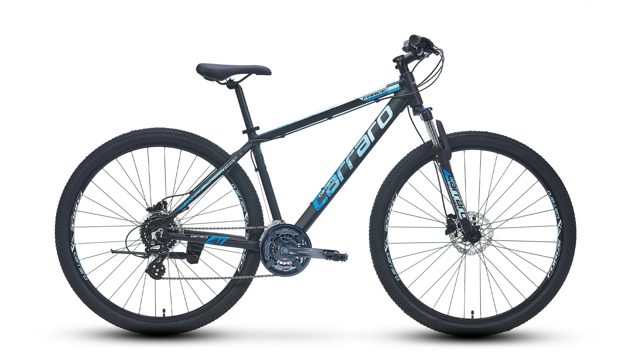 CARRARO FORCE 650 ERKEK DAĞ BİSİKLETİ 381H HD 26 JANT 24 VİTES MAT SİYAH MAVİ AÇIK MAVİ GÜMÜŞ