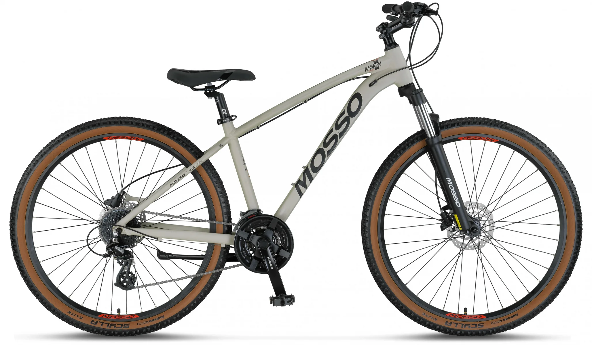 MOSSO RACELINE-27-HD ERKEK DAĞ BİSİKLETİ 406H 27,5 JANT 24 VİTES MATT SAND GREY