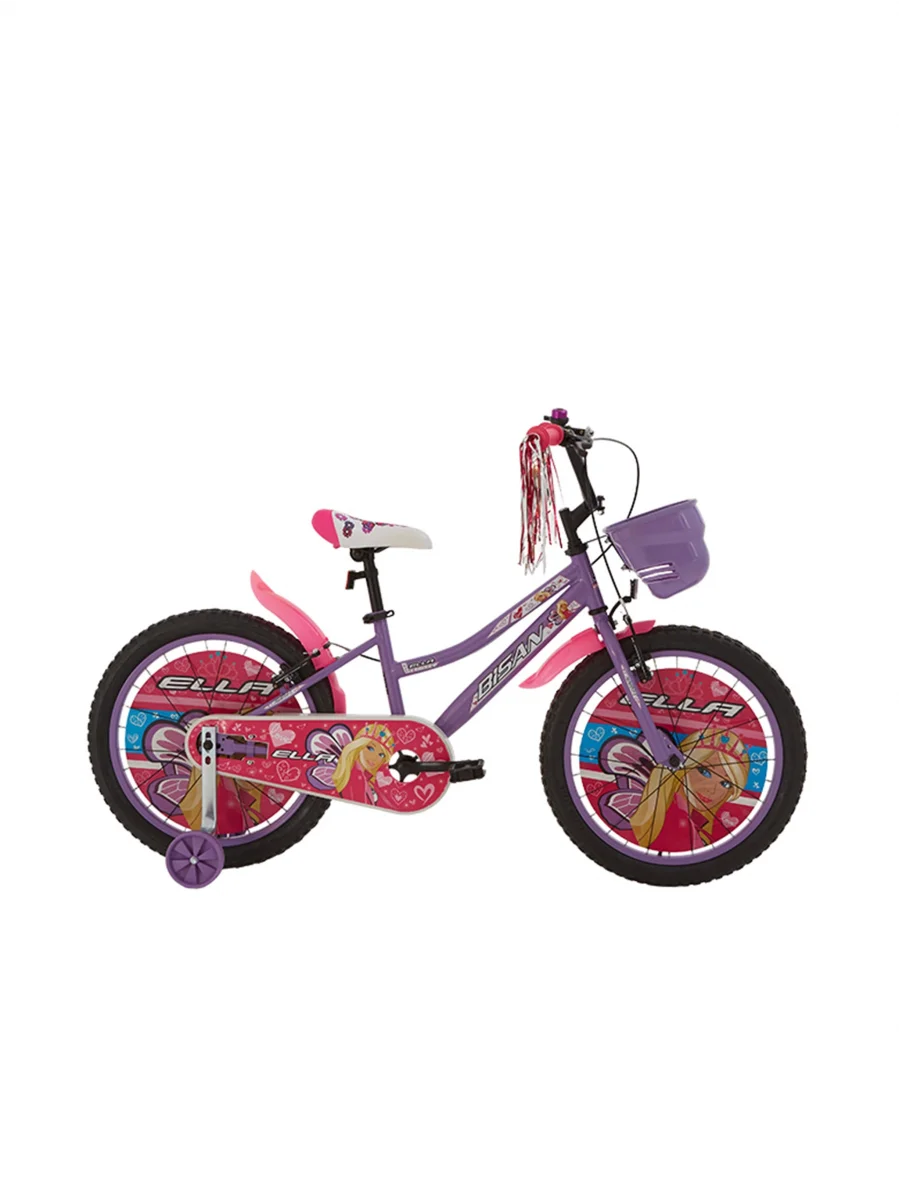 BİSAN ELLA KIZ ÇOCUK BİSİKLETİ 30 CM V 20 JANT LİLA BEYAZ