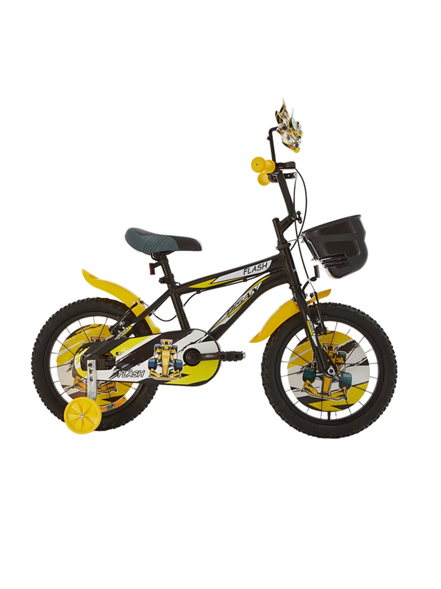 BİSAN FLASH ERKEK ÇOCUK BİSİKLETİ 26CM V 16 JANT MAT SİYAH SARI