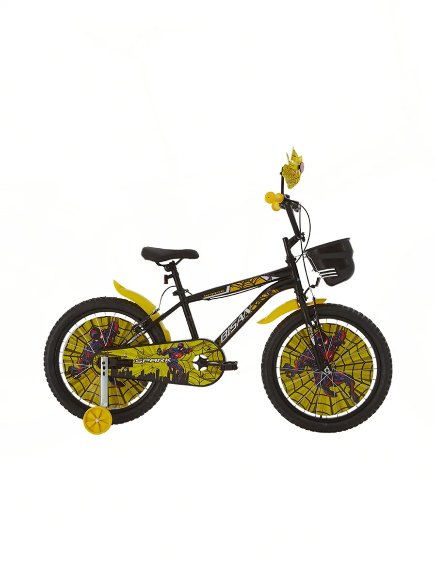 BİSAN SPARK ERKEK ÇOCUK BİSİKLETİ 30 CM V 20 JANT MAT SİYAH SARI