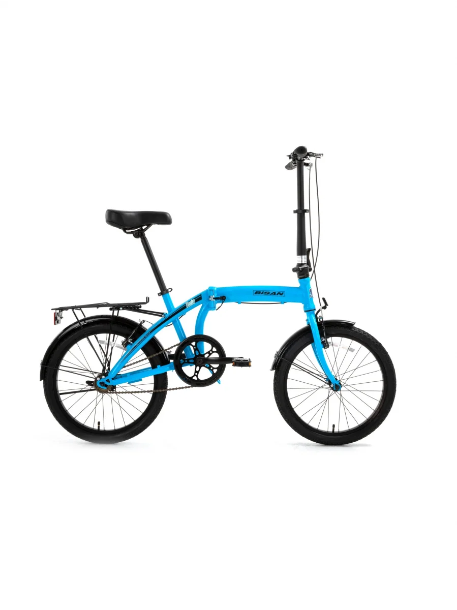 BİSAN TWIN KATLANIR BİSİKLET 32CM V 20 JANT 1 VİTES AÇIK MAVİ SİYAH