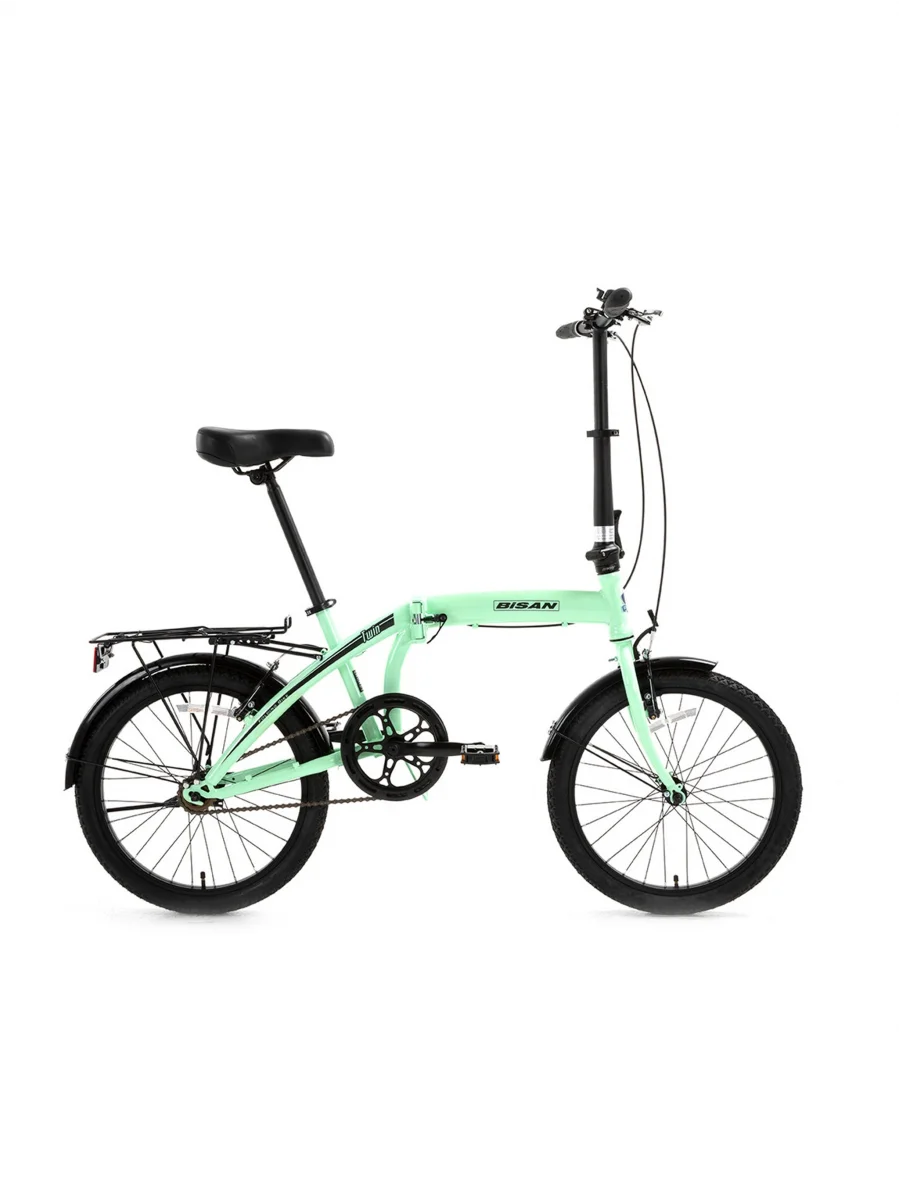 BİSAN TWIN KATLANIR BİSİKLET 32CM V 20 JANT 1 VİTES MİNT YEŞİLYEŞİL SİYAH