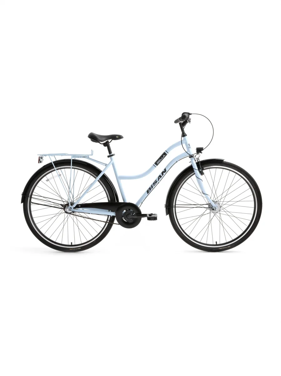 BİSAN BELLA KADIN ŞEHİR BİSİKLETİ 34CM V 24 JANT 3 VİTES BUZ MAVİ