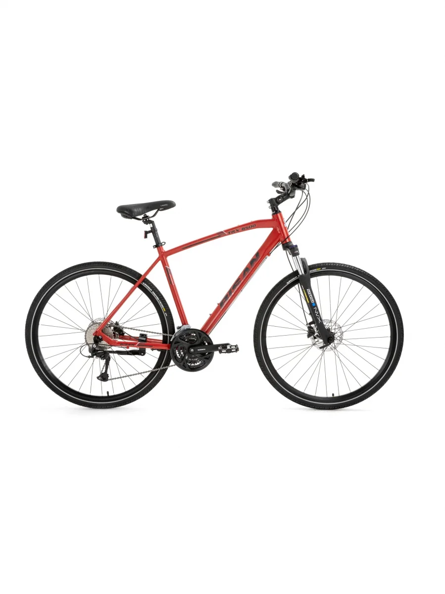 BİSAN TRX 8500 ERKEK ŞEHİR BİSİKLETİ 46CM HD 28 JANT 27 VİTES MAT KIRMIZI SİYAH