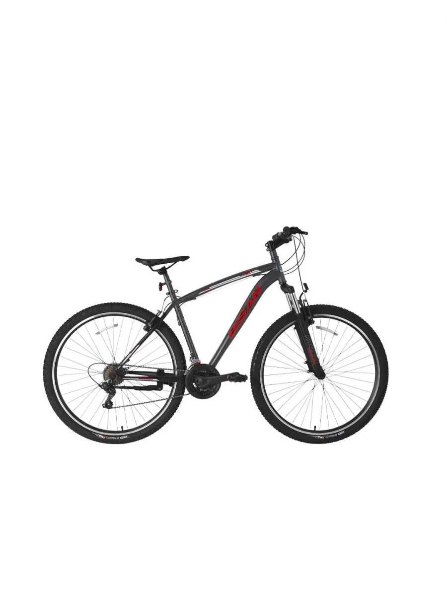 BİSAN LEON ERKEK DAĞ BİSİKLETİ 48CM V 29 JANT 21 VİTES MAT GRİ TURUNCU