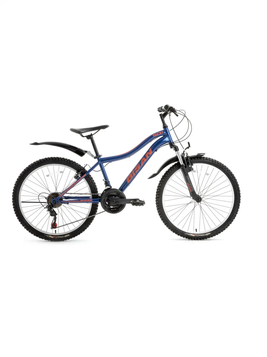BİSAN ROCKY ERKEK DAĞ BİSİKLETİ 42CM V 26 JANT 21 VİTES LACİVERT KIRMIZI
