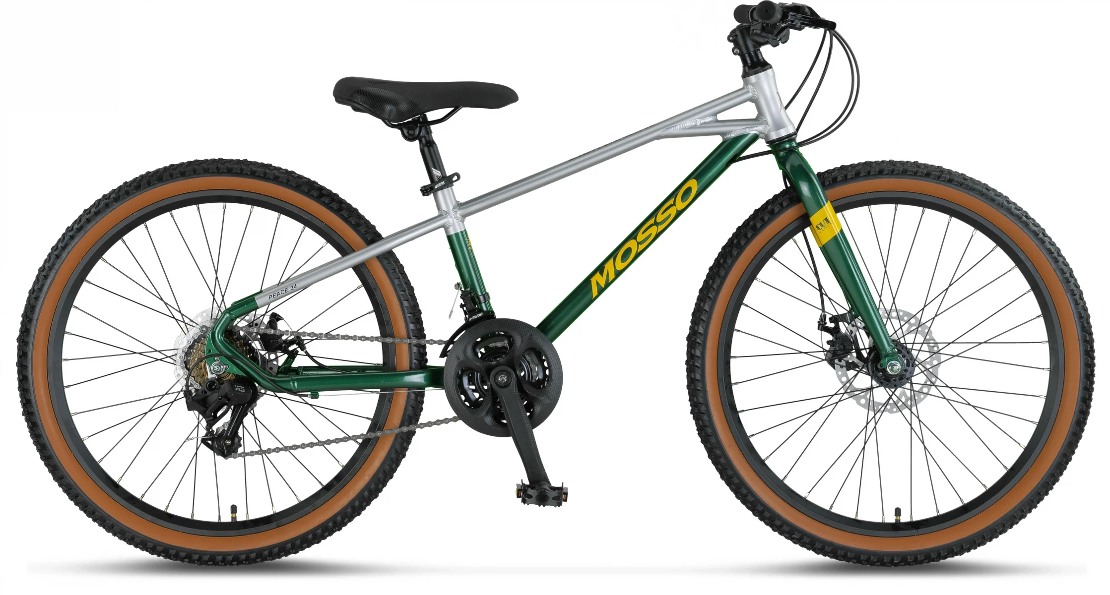 MOSSO DEMARCH M-24-MD ERKEK DAĞ BİSİKLETİ  280H 24 JANT 21 VİTES SİLVER GREEN